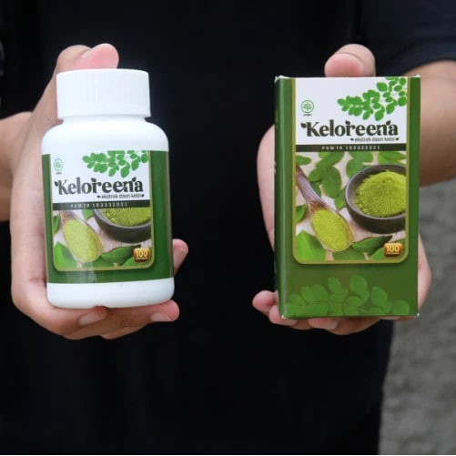 Keloreena Original 100% Asli Kapsul Daun Kelor Ekstrak Moringa Oleifera BPOM Dan Halal Obat Herbal Kolesterol Asam Urat Benjolan 6